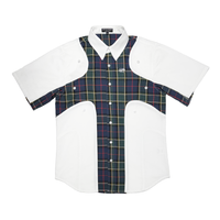 
              Angel99 2.0 Button Up T-Shirt - White/Plaid
            