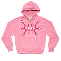 Angel99 Zip-Up Hoodie - Pink