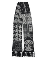 
              Mohair Zipper Scarf - Black/Grey
            