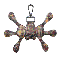 
              Angel99 Leather Keychain - Plaid
            