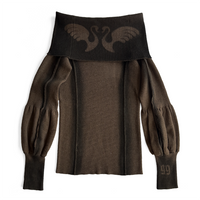 
              Clover Knit Top - Brown
            